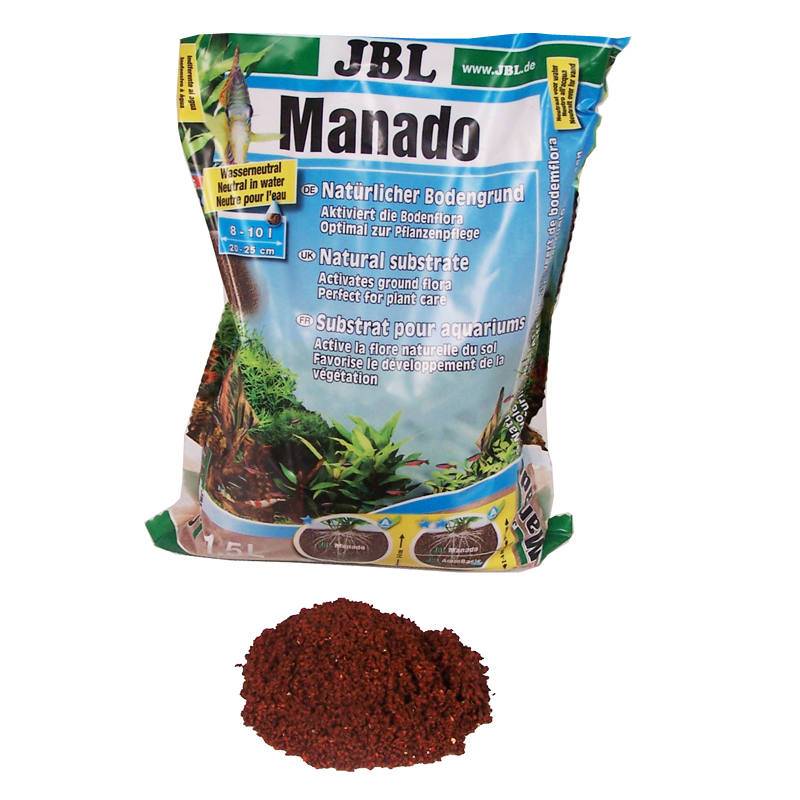 JBL - Substrat Sol Naturel Manado pour Aquarium - 1,5L