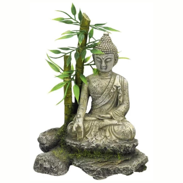 buddha bambusszal